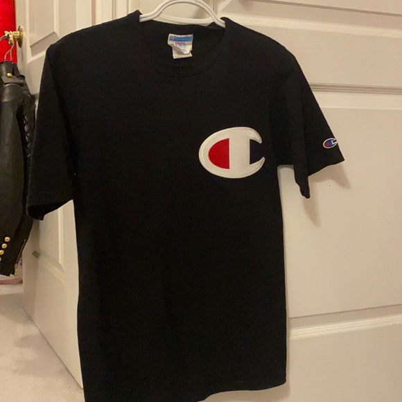 Champions black t-shirt UNISEX SIZE S - Picture 1 of 4